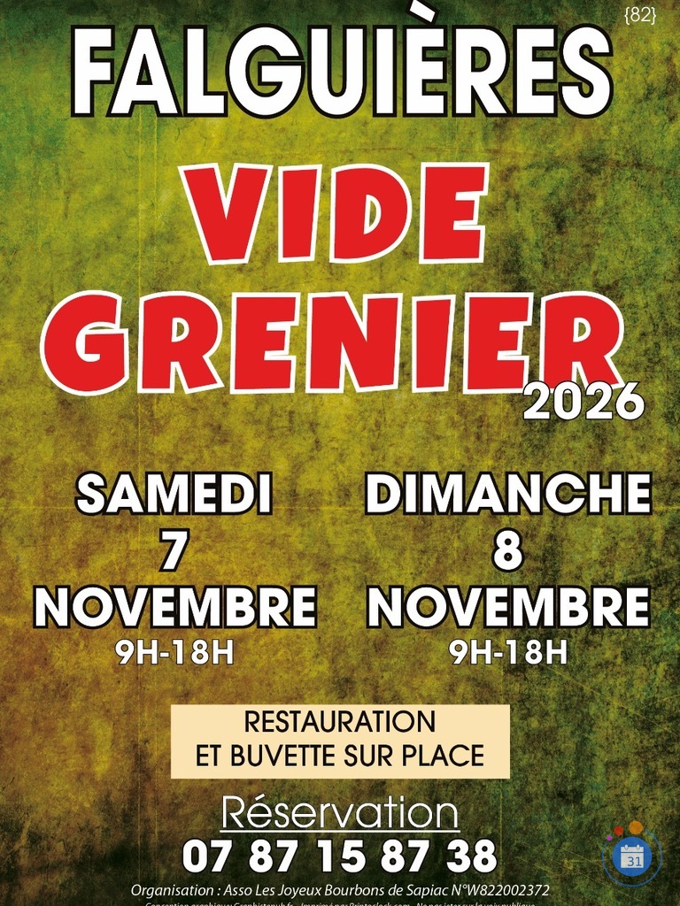 Image Vide Grenier salle des fêtes de FALGUIÈRES (photo 1)