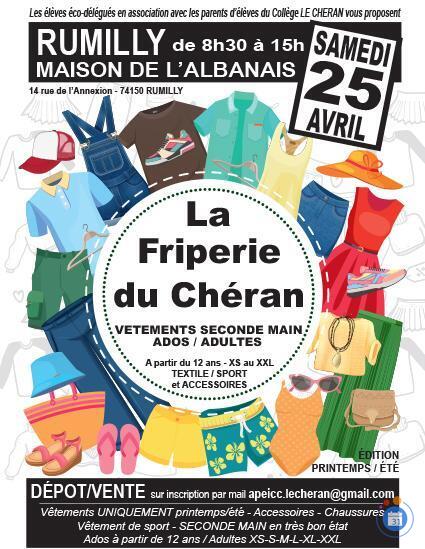 Image FRIPERIE DU CHERAN - Dépôt-vente de vêtements ado-adultes (photo 1)