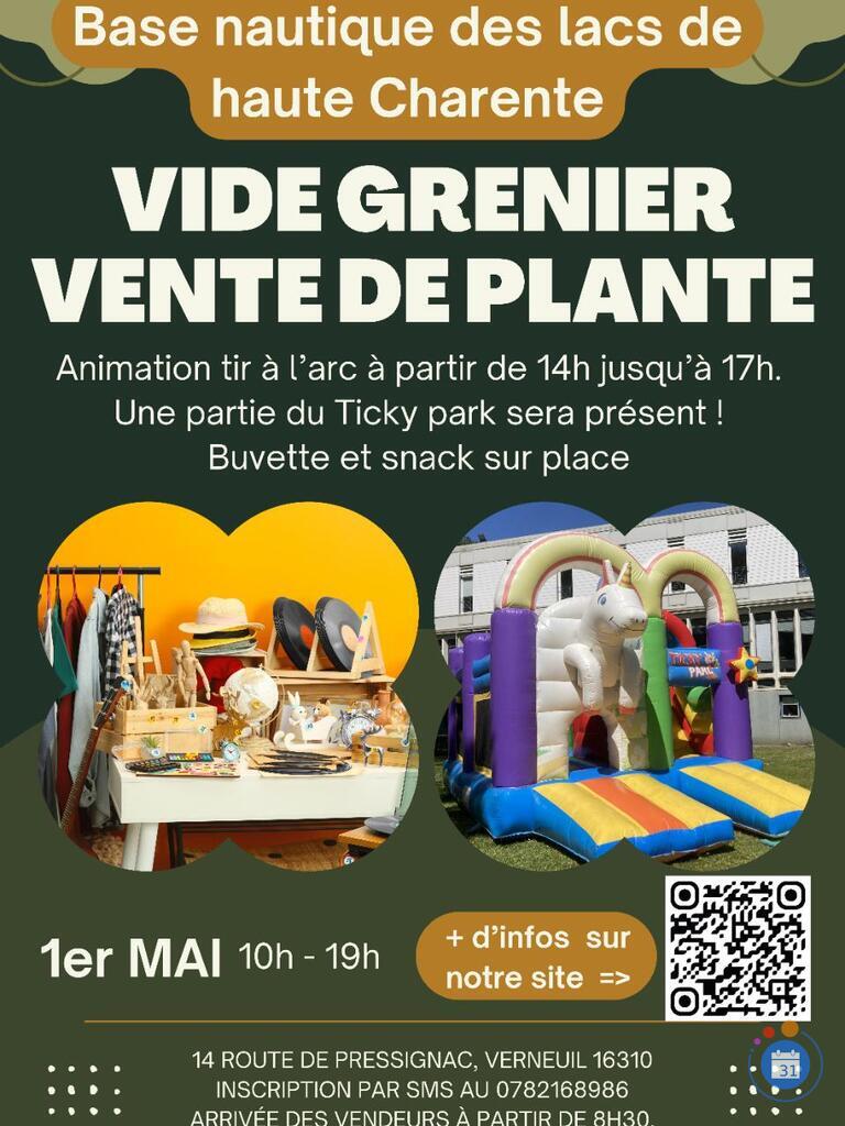 Image Vide grenier et vente de plante face au lac de lavaud (photo 1)
