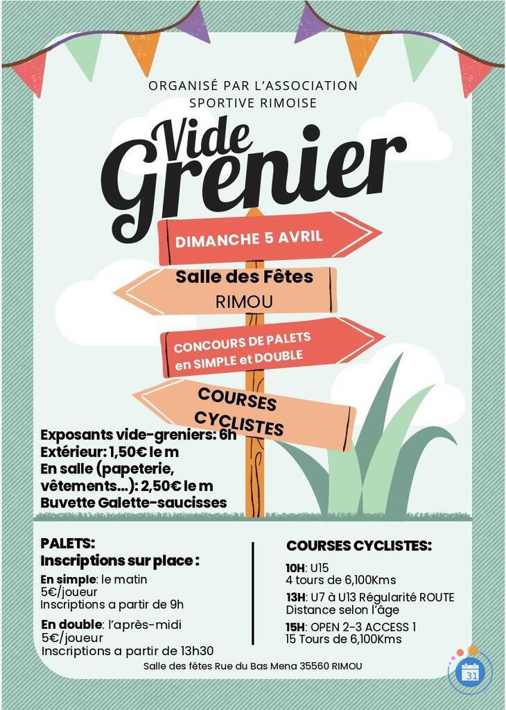 Image VIDE GRENIERS de l'Amicale Sportive Rimoise (photo 1)