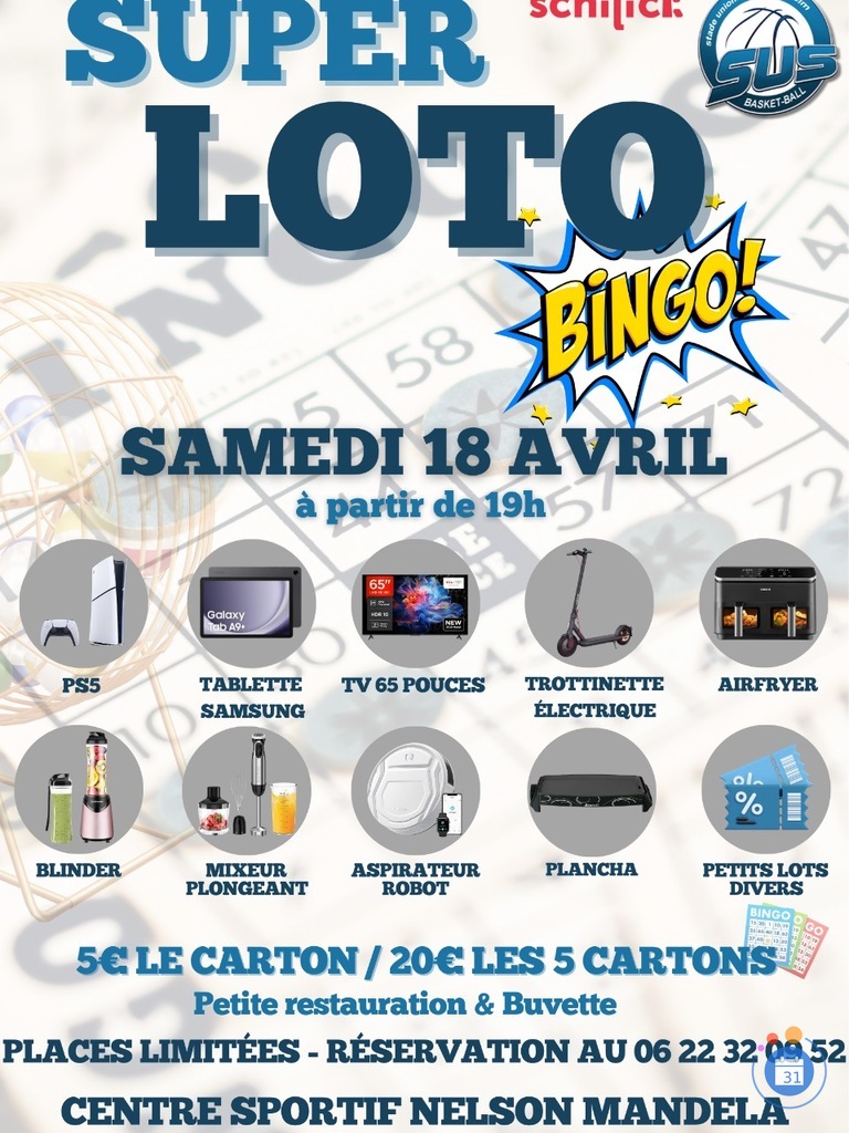 Image Super Loto Bingo du SUS Basket (photo 1)