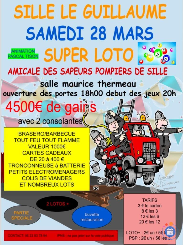 Image Super Loto de l'amicale des sapeurs pompiers de Sillé (photo 1)