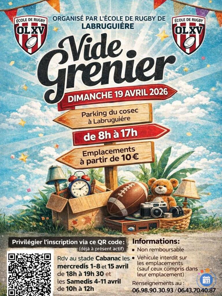 Image vide grenier Ecole de Rugby (photo 1)