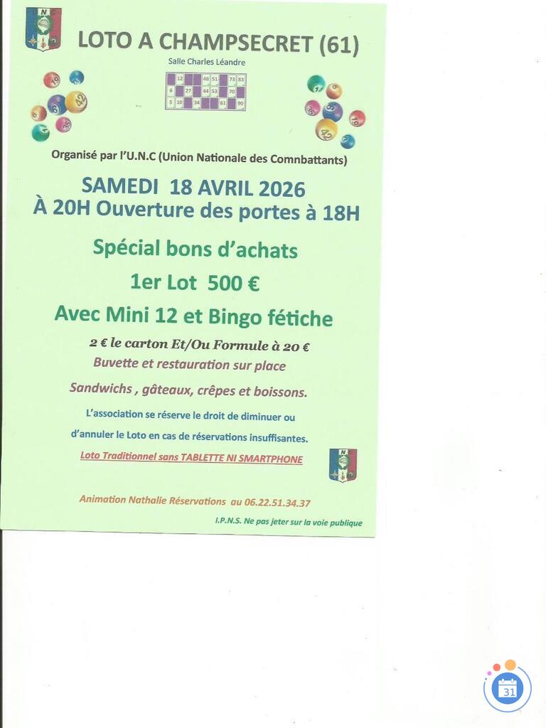 Image Loto unc (photo 1)