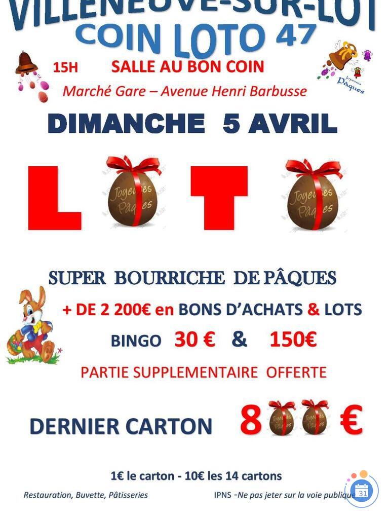 Image Super loto coin loto 47 special paques (photo 1)