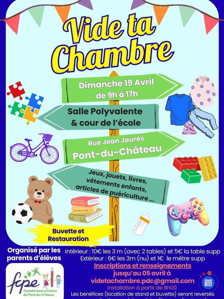 Image Vide ta chambre - fcpe pont du château (photo 1)