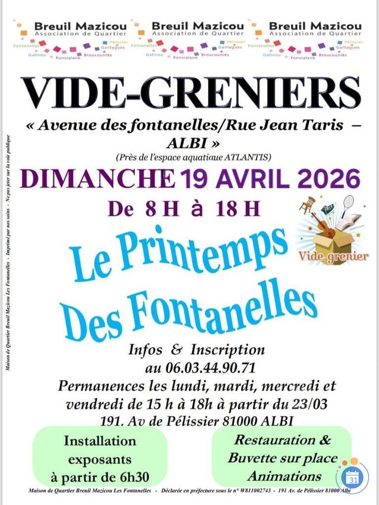 Image Le Printemps des Fontanelles - Vide grenier (photo 1)