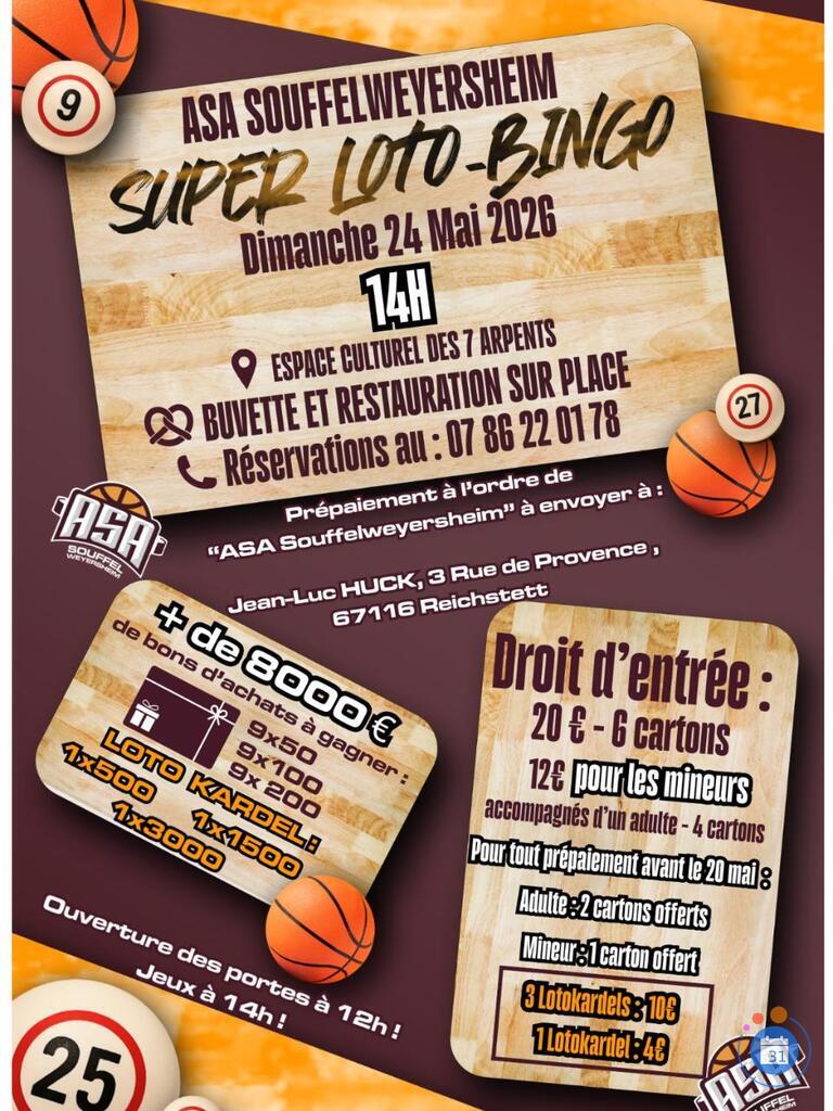 Image Super loto bingo de l 'asa souffelweyersheim (photo 1)