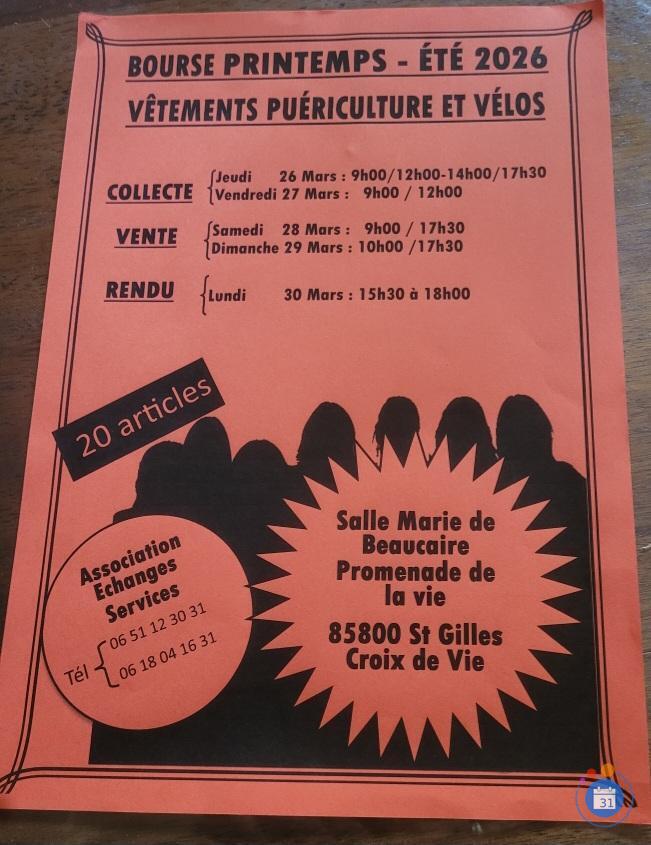 Image Bourse Printemps Été-Vêtements, puériculture, vélos (photo 1)