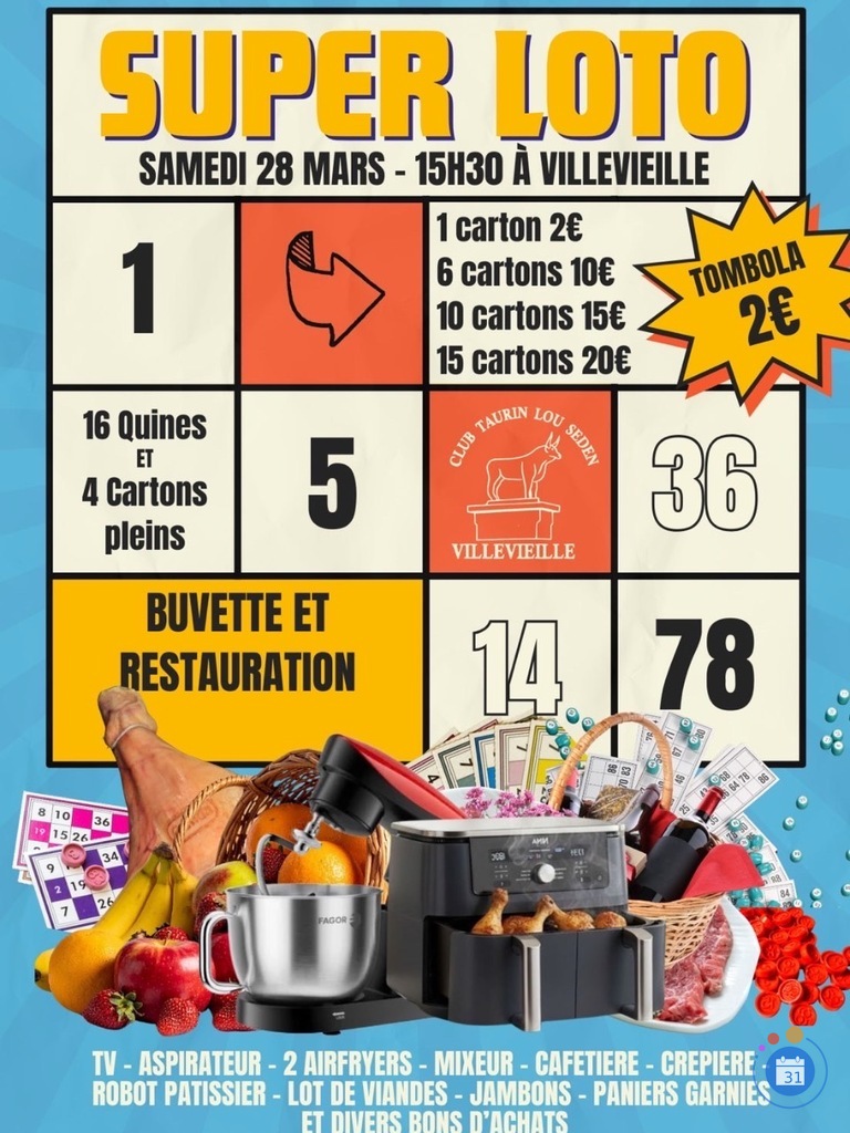 Image Loto du club taurin lou Seden (photo 1)