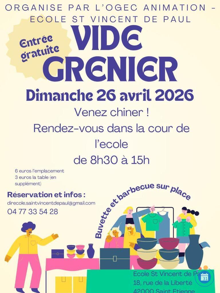Image Vide grenier - école privée saint Vincent de Paul (photo 1)