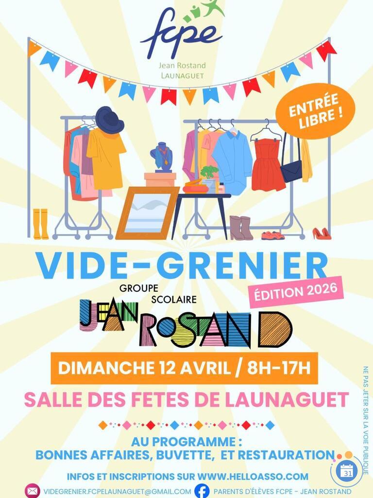 Image Vide grenier organisé par la FCPE de Jean Rostand (photo 1)