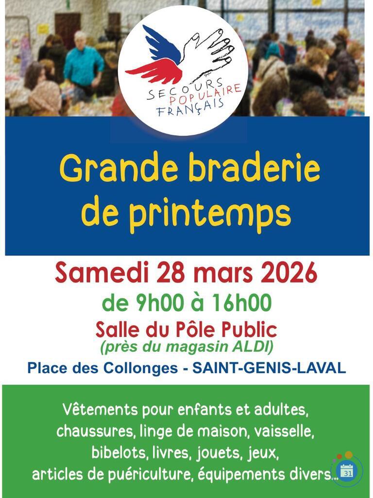 Image Grande Braderie Printemps - Secours Populaire St-Genis-Laval (photo 1)