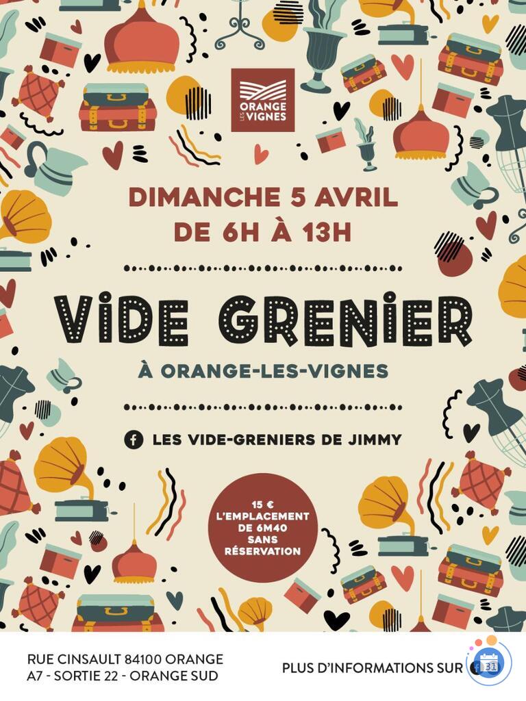 Image Grand Vide-Greniers d'Orange les vignes (photo 1)