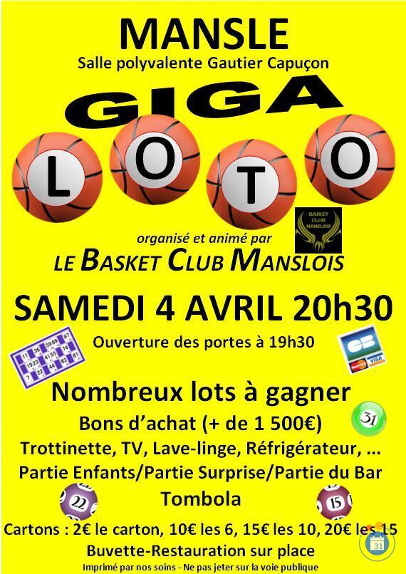 Image Loto du basket club manslois (photo 1)
