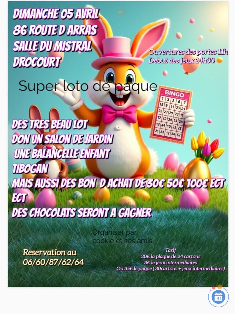Image Super loto de paque (photo 1)