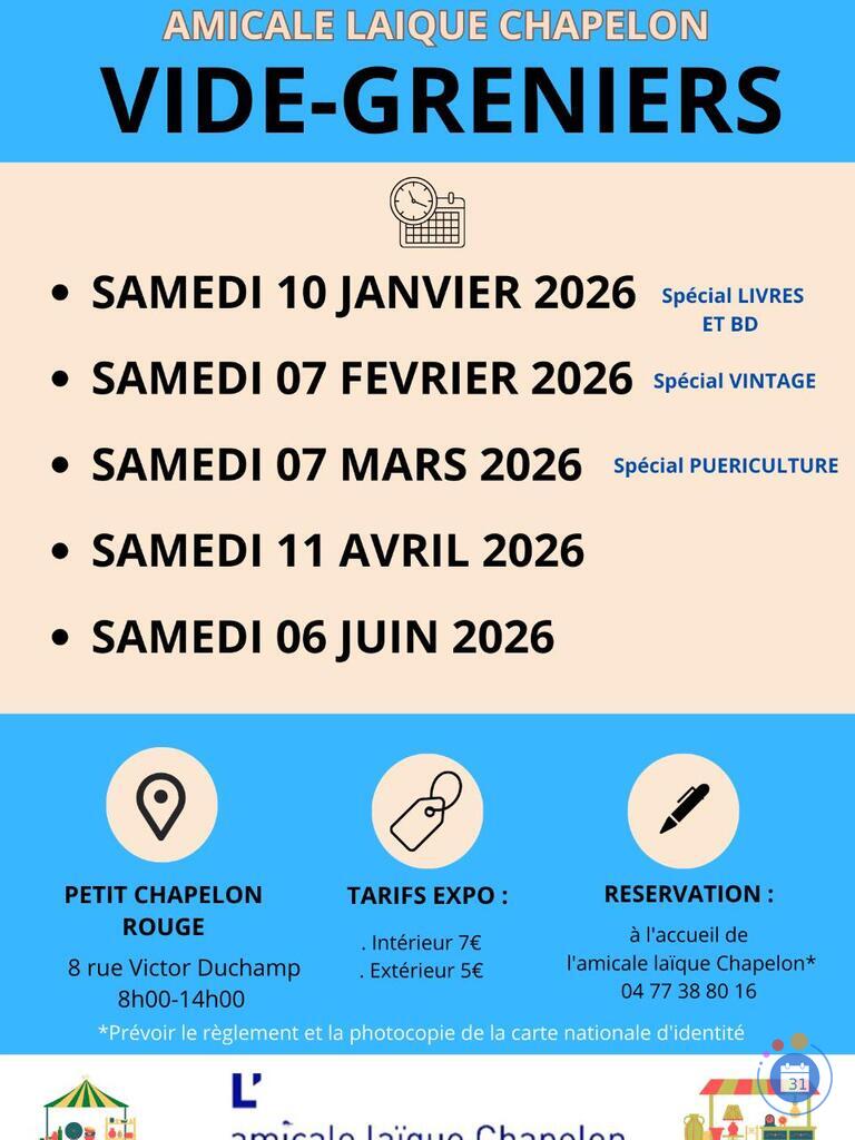 Image Vide grenier amicale laique chapelon (photo 1)