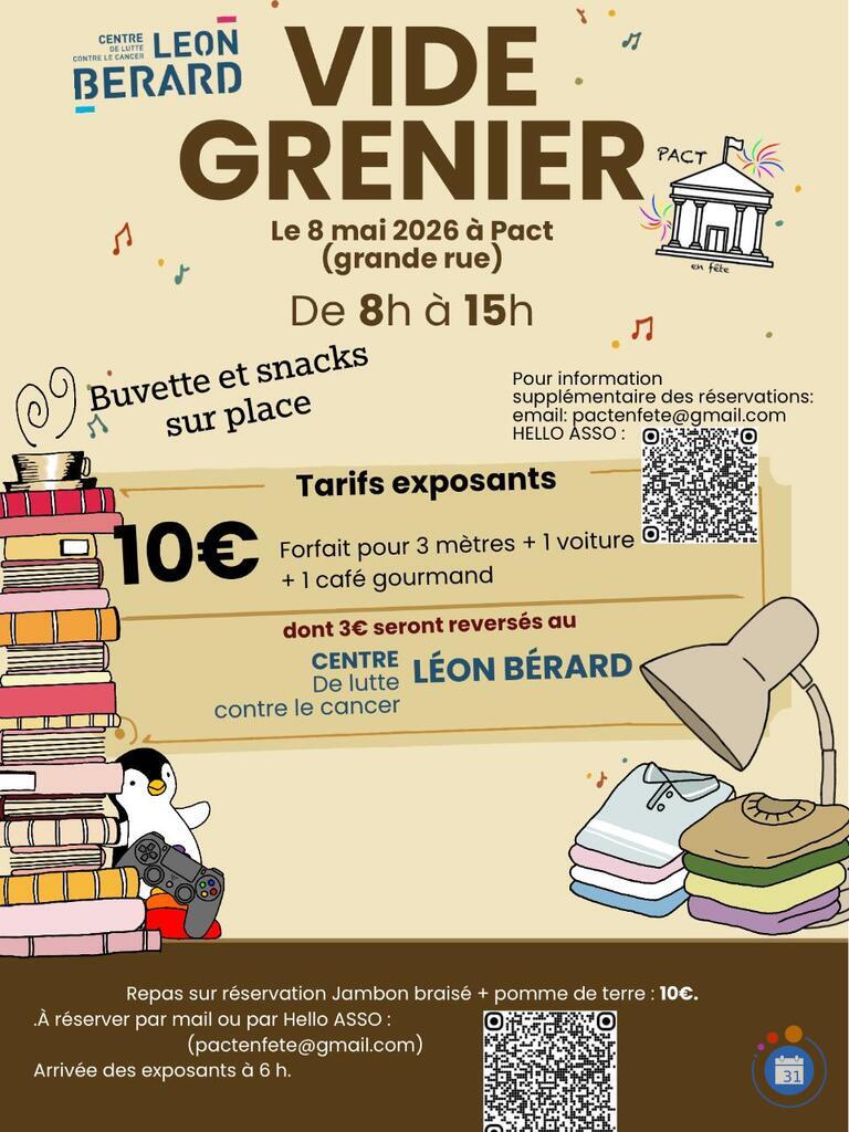 Image Vide-greniers du 8 mai à Pact ( Isère) (photo 1)