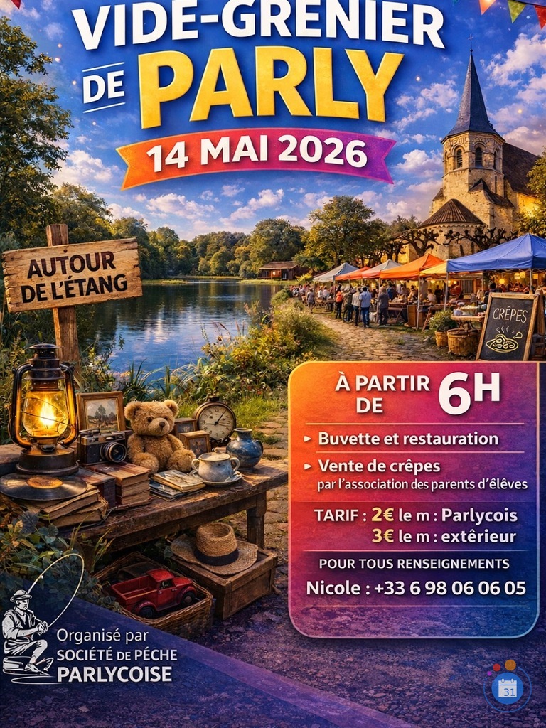 Image Vide grenier de parly (photo 1)