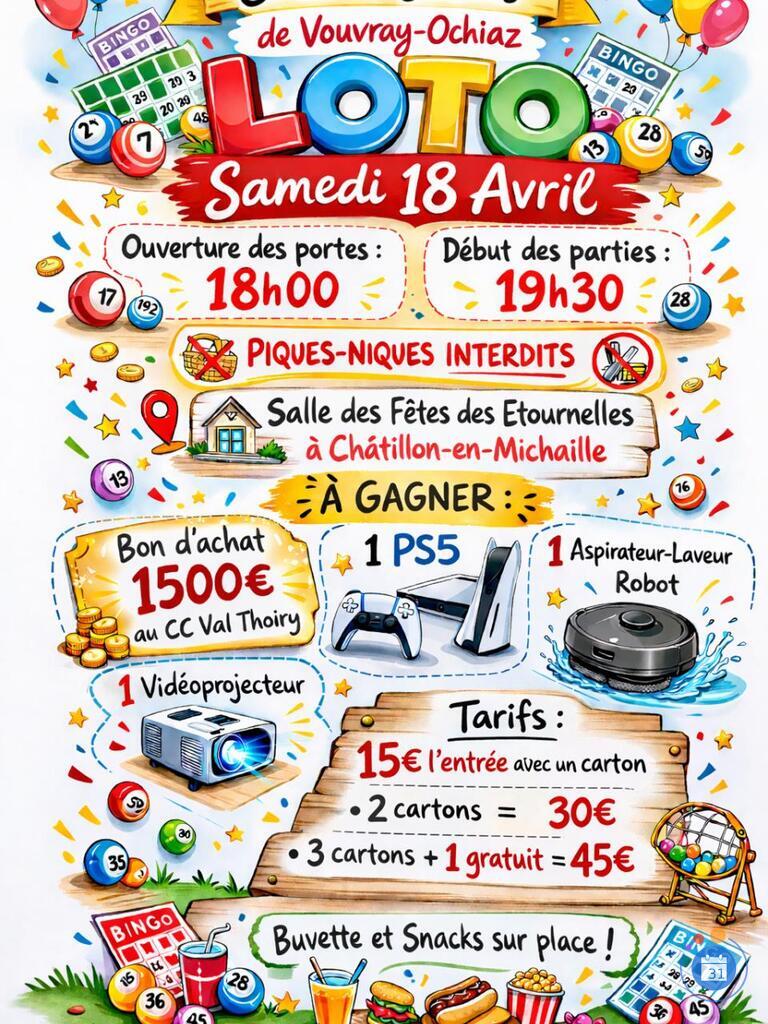 Image Loto du Sou des écoles de Vouvray Ochiaz (photo 1)