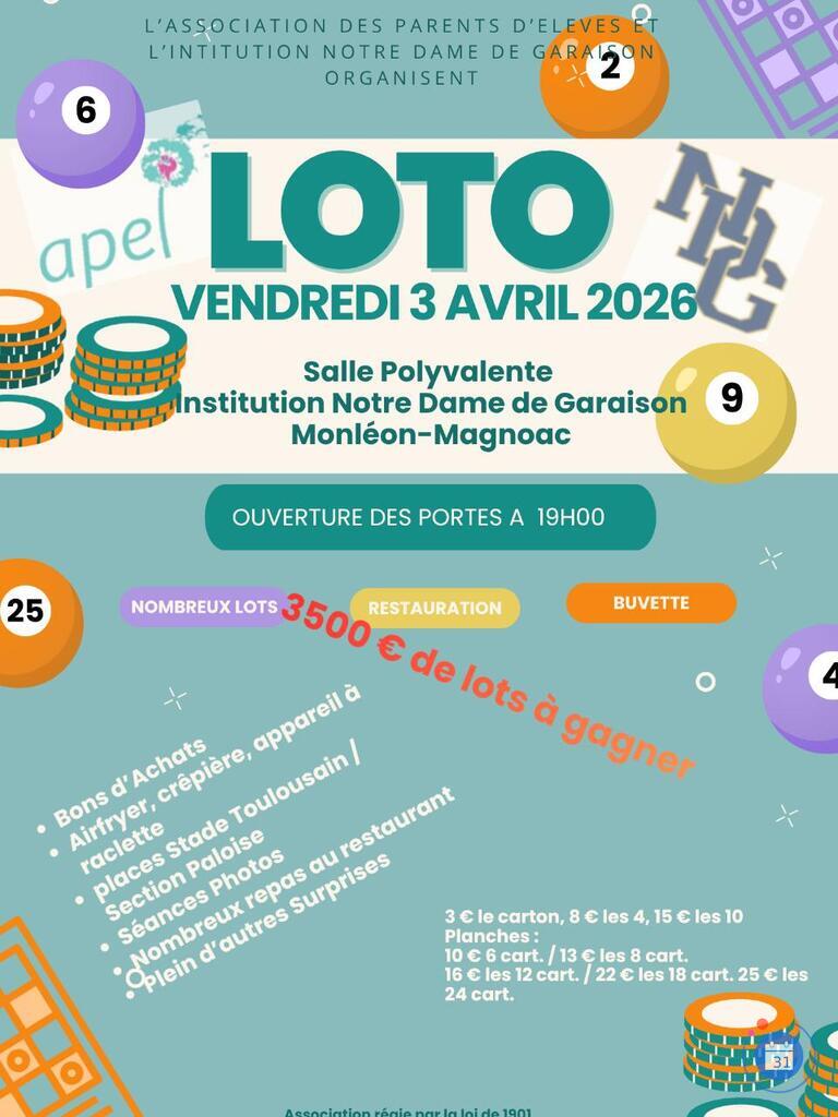 Image loto de l'école Institution Notre Dame de Garaison (photo 1)