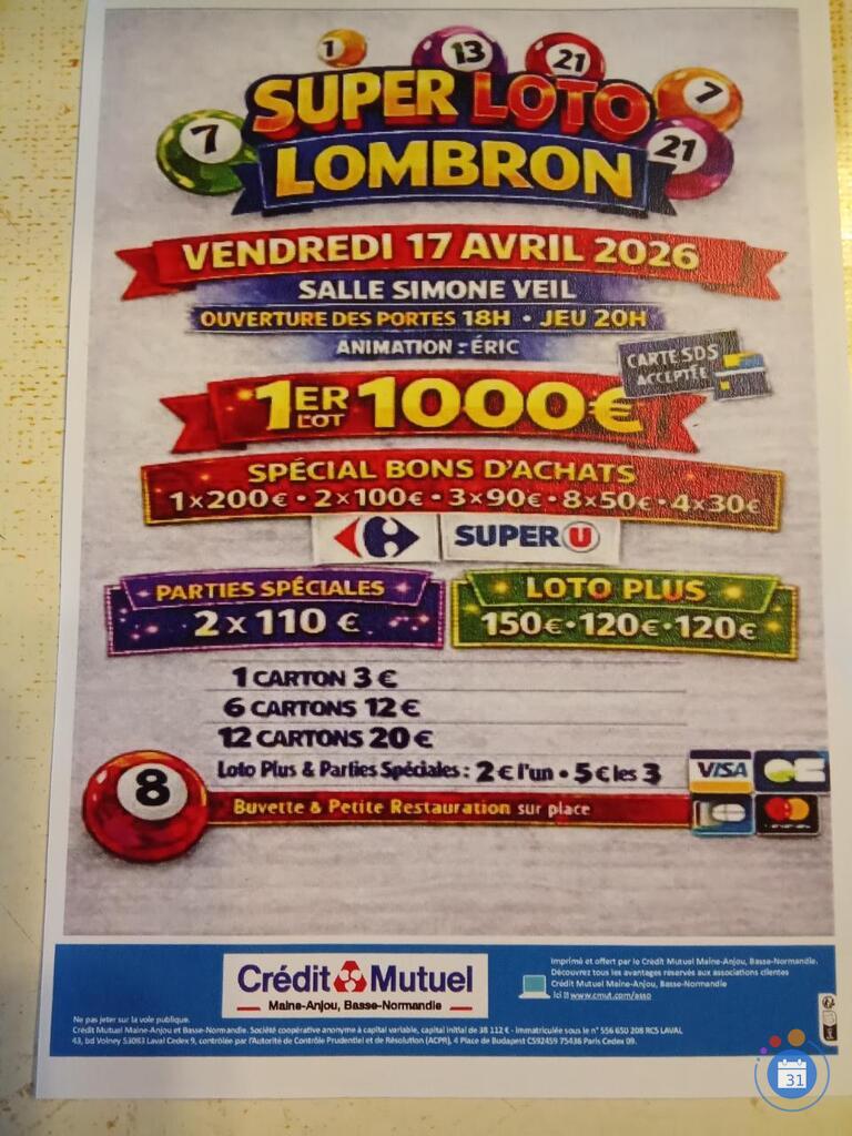 Image Super loto org G M animé par Eric (photo 1)