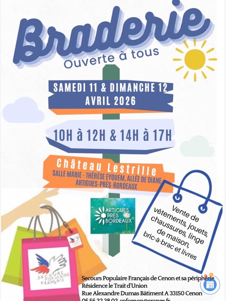 Image Braderie secours populaire cenon (photo 1)