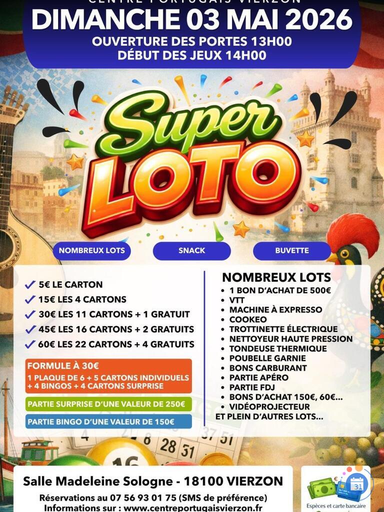 Image Super Loto Vierzon - Centre Portugais Vierzon (photo 1)