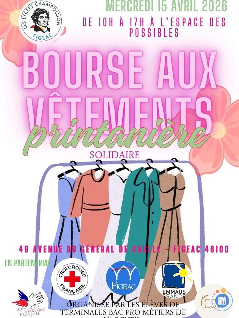 Image Bourse au vêtements solidaire printanière (photo 1)