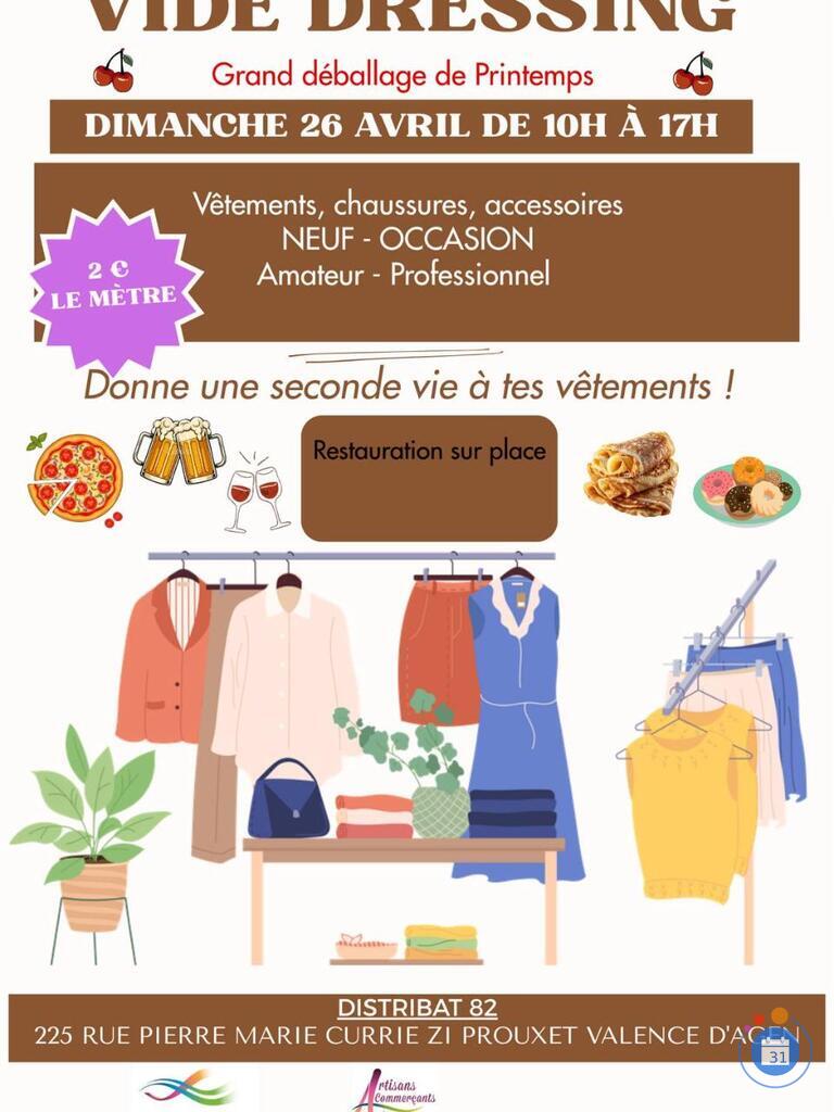 Image Vide dressing vêtements accessoire neufs et occasions (photo 1)