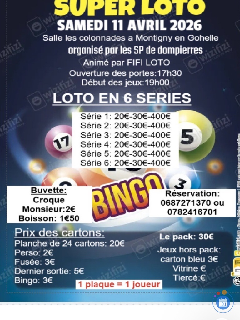 Image SUPER LOTO 6 séries identiques (photo 1)