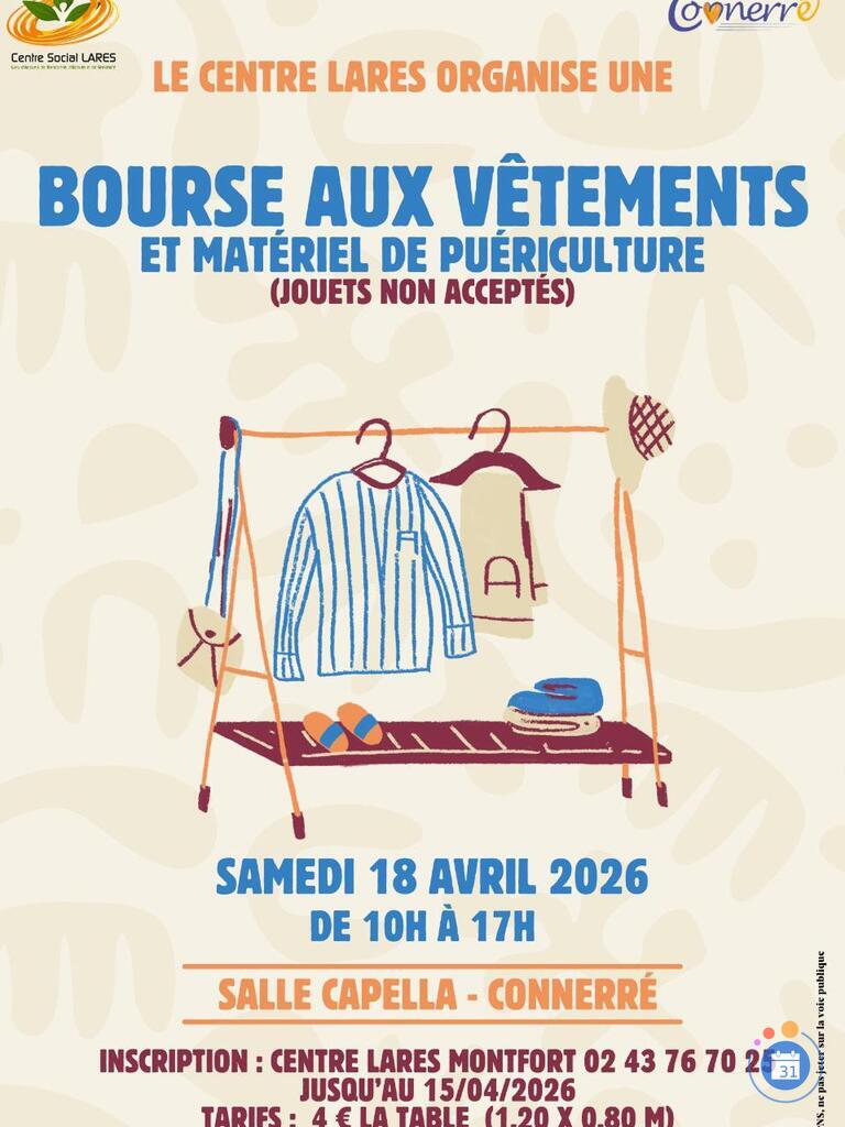 Image Bourse aux vêtements et matériel de puériculture (photo 1)