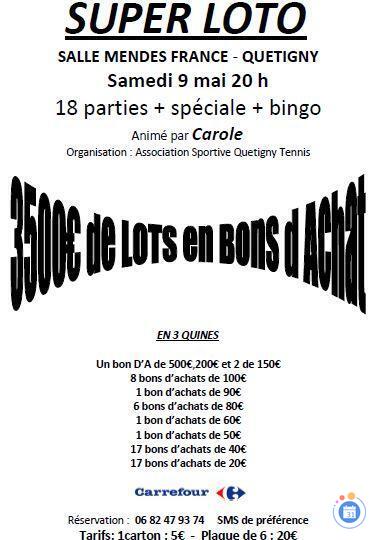 Image Loto de l'asquetigny tennis 18 parties speciale et bingo (photo 1)