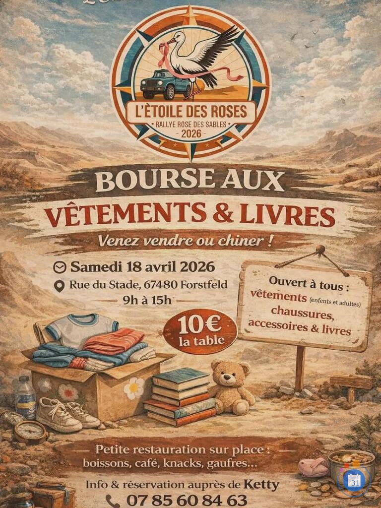 Image Bourse aux vêtements et livres (photo 1)