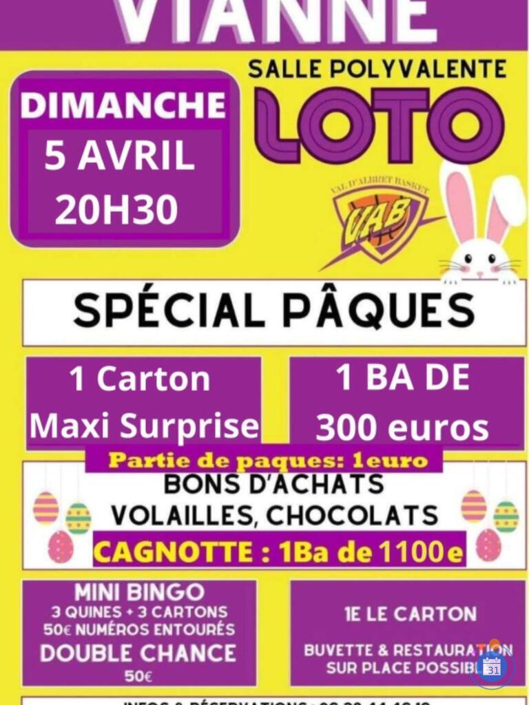 Image 20h30 loto vab de Pâques voir affiche (photo 1)