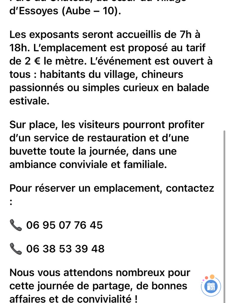 Image Vide grenier du comité des fêtes (photo 1)